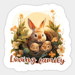 Loving family Sticker